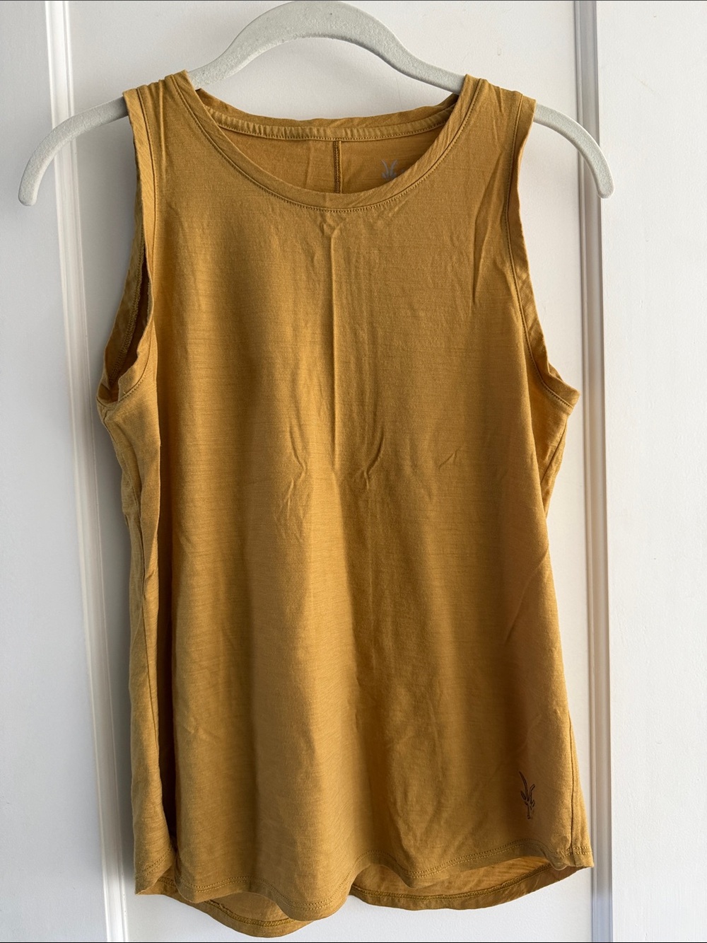 Ibex merino Wool Sleeveless Mustard Tank Top